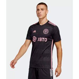 Adidas MLS Inter Miami FC Jersey Soccer Black/Pink Men Sizes New